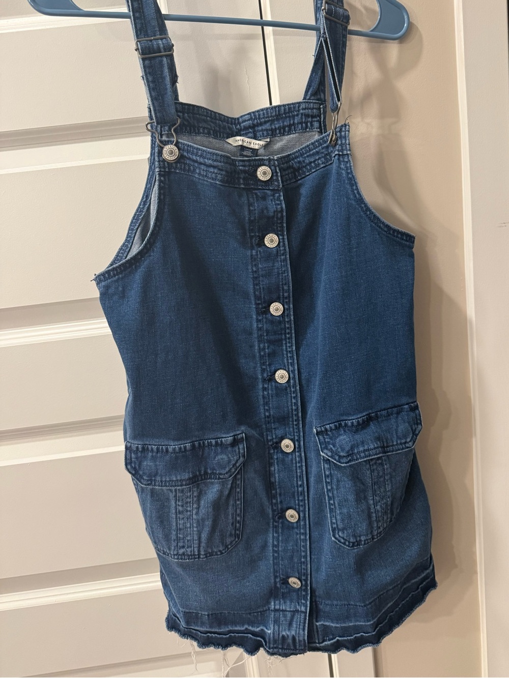 American Eagle Denim Overall Dress